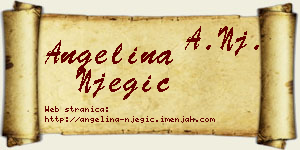Angelina Njegić vizit kartica